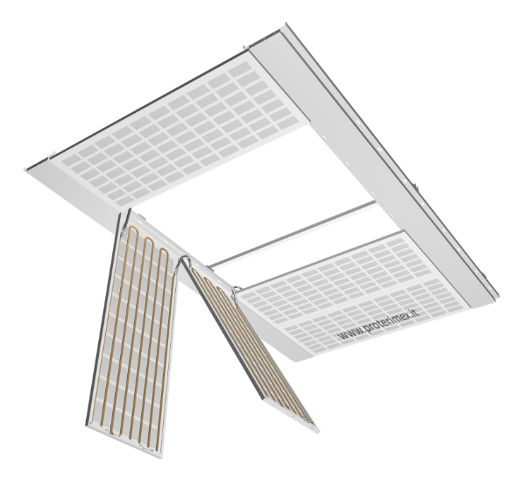 Soffitto riscaldamento e raffrescamento radiante